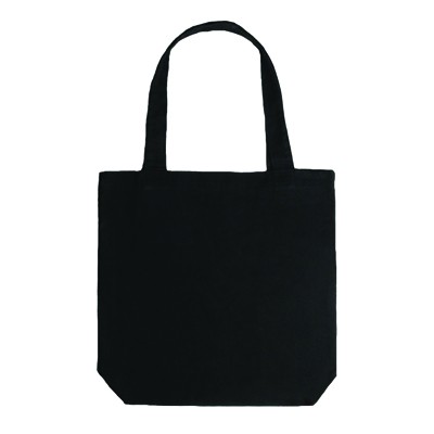 Black Canvas Tote Bag - 12oz  07