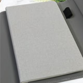 Trifold Metal Executive PU Organizer 10