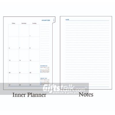 Bonded Paper Based Agenda Planner | Corporate Gifts & Premium ...