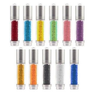 Cylinder Crystal USB Flash with LED - 4GB