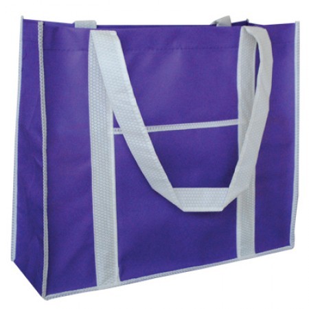Tone Non-Woven Tote Bag with Pocket - 100gsm (375x330x125) 07