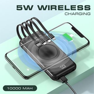 4-in-1 Fast Charging Powerbank with Wireless Charging - 10000mAh 06
