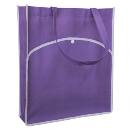 Vibrant Eco-Tote Bag with Pocket - 100gsm (340x390x100) 10