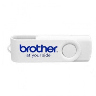 White Metal Swivel Coated USB Flash Drive - 4GB