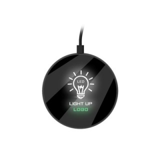 LED Light Up Logo - Mirror Surface 10W Fast Charging Wireless Charger 08