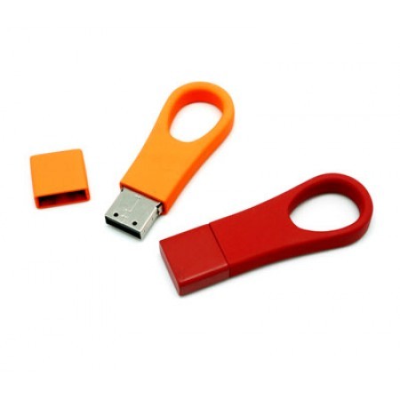New Hook Rubber Coated USB Flash Drive - 4GB 01
