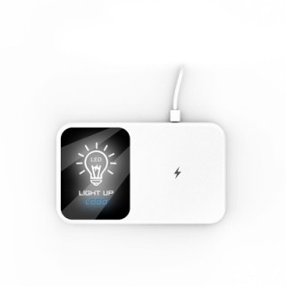 LED Light Up Logo - Mirror Surface 15W Fast Charging Wireless Charger III 11