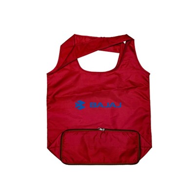 Zipper Foldable Nylon Shopping Bag 01