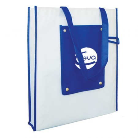 Foldable Non-Woven Bag with Button - 100gsm (370x420x75) 06