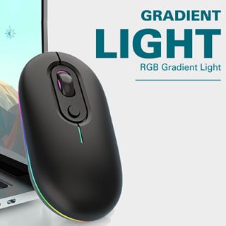 Comfort Ergonomic Dual Mode Bluetooth + 2.4G Wireless Mouse 11