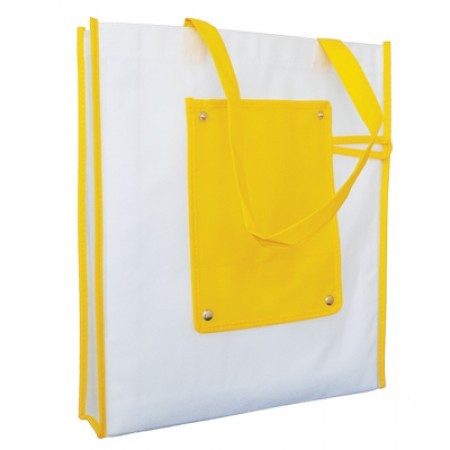 Foldable Non-Woven Bag with Button - 100gsm (370x420x75) 04