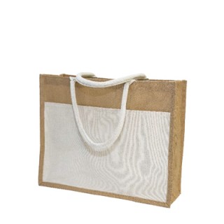 Natural Front Jute Bag (380x430x150) 07