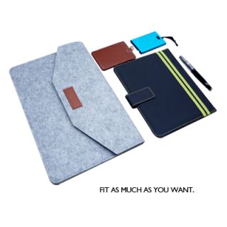 14" Wool Felt iPad Pouch 07