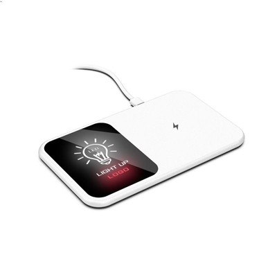 LED Light Up Logo - Mirror Surface 15W Fast Charging Wireless Charger III 01
