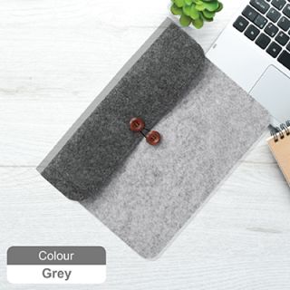 15.4" Duo Tone Felt Sleeve Pouch 03