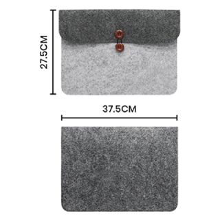 15.4" Duo Tone Felt Sleeve Pouch 07