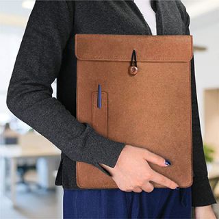 15.4" Felt Tablet Document Sleeve with Pen Holder 05