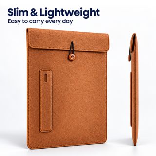 15.4" Felt Tablet Document Sleeve with Pen Holder 05