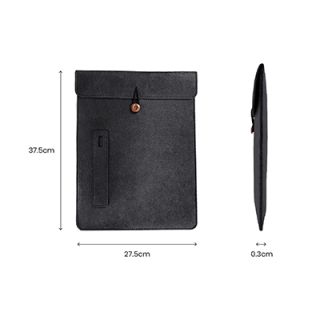 15.4" Felt Tablet Document Sleeve with Pen Holder 07
