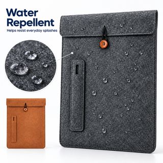 15.4" Felt Tablet Document Sleeve with Pen Holder 04