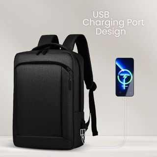 15.6" WOLLY Laptop Backpack with External USB Port 06