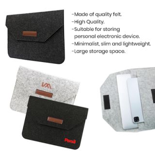 15.4" Wool Felt iPad Pouch 05