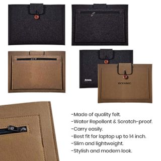 15.4" Wool Felt Seminar Pouch 08