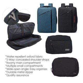 15.6" Armor Two Way Zipper Laptop Backpack 04