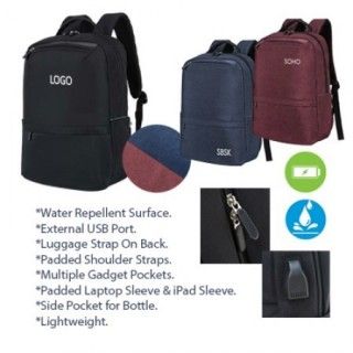 15.6" MY Laptop Backpack with External USB Port 07