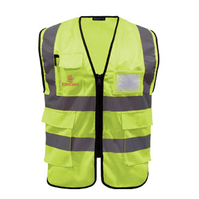 MT Crossrunner Polyester 120gsm Reflective Safety Vest with Pocket 01