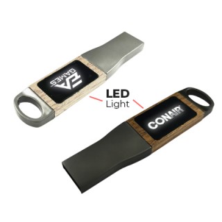 Acrylic Wooden LED USB Flash Drive II - 8GB