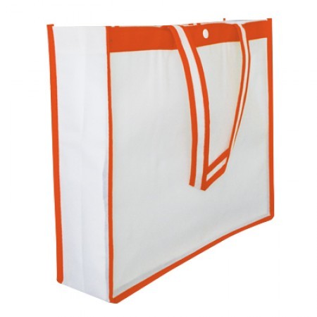 Grocery Non-Woven Bag with Button - 100gsm (400x330x100) 07