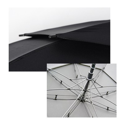 30'' Double Layer Silver Coated Wind-Proof Golf Umbrella 05