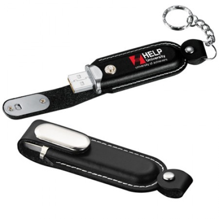 Leather Magnetic Closure USB Flash Drive - 4GB 01