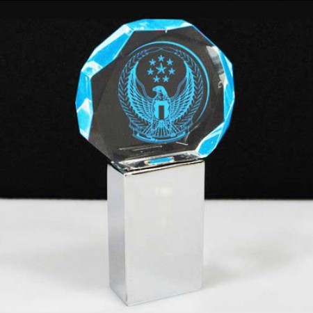 Diamond Crystal USB Memory Drive with LED Light USB - 4GB 06