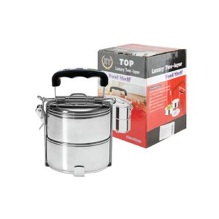 2 Tier Stainless Steel Tiffin Box Sticker Wrap - 12cm 08