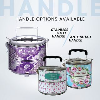 2 Tier Stainless Steel Tiffin Box Sticker Wrap - 12cm 04