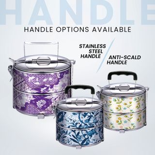 2 Tier Stainless Steel Tiffin Box Sticker Wrap - 14cm 04