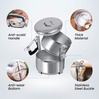 2 Tier Stainless Steel Tiffin Box Sticker Wrap - 14cm 02