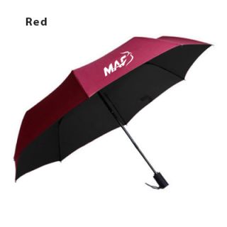 21" Auto-Open Close 3 Fold Black Coated Umbrella 03