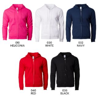 MT Gildan Asian Fit Adult Full Zip Hooded Sweatshirt 285gsm 04