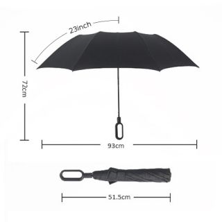 23" Auto-Open Fiberglass 2 Fold Umbrella 11