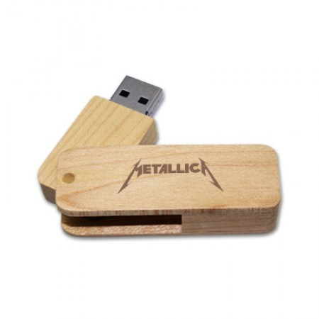 Bamboo Rectangle USB Flash Drive - 4GB 01