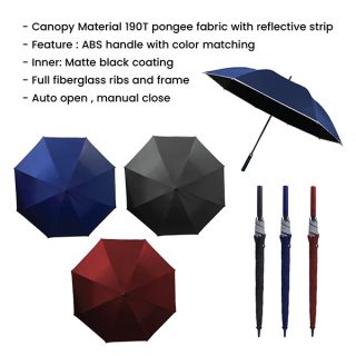 27" Auto-Open Inner Black Coated Reflective Strip Color Handle 09