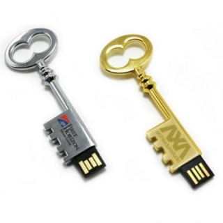 Retro Metal Key Shape USB Flash Drive - 4GB 03