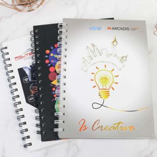 Custom Wire-O Chipboard Notebook - A5 Size 03