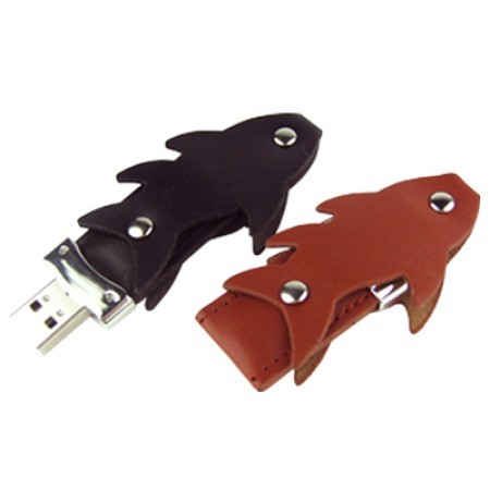 Fishy Leather USB Flash Drive - 4GB 01