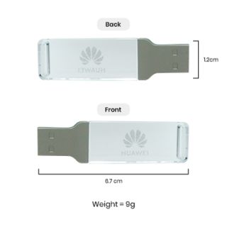 Premium LED Crystal USB Flash Drive - 8GB 08