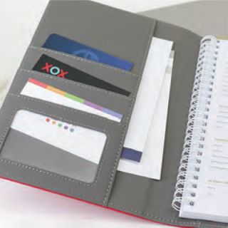 Trifold Metal Executive PU Organizer 09