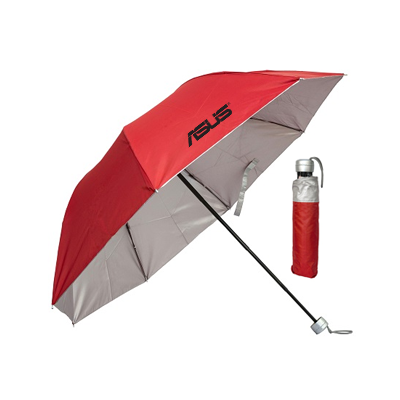 22" 3 Fold Polyester Solid Umbrella 01